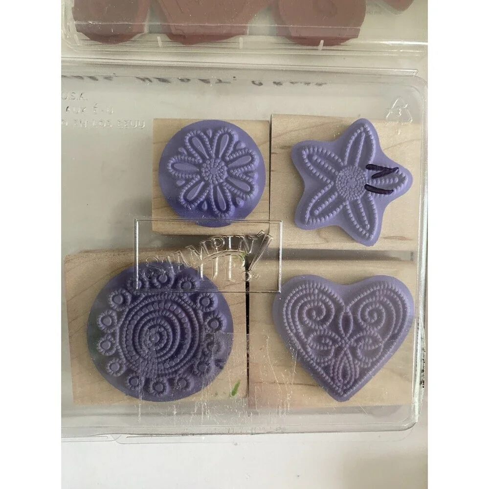STAMPIN' UP! MIXED lot of Discontinued Mounted Rubber Stamps Vintage 2000’s